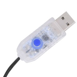 Guirlande lumineuse d'arbre de Noël 210 LED Bleu 210 cm 