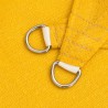 Voile d'ombrage 160 g/m² triangulaire jaune 4,5x4,5x4,5 m PEHD 