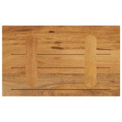 Dessus de table 50x20x3,8 cm rectangulaire bois massif manguier 