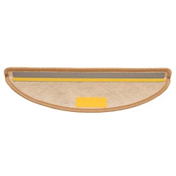 Tapis d'escalier autocollants aspect sisal 15 pcs 56x17x3 cm 