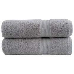 Serviettes de douche de qualité supérieure SOLUND 2 pcs gris 