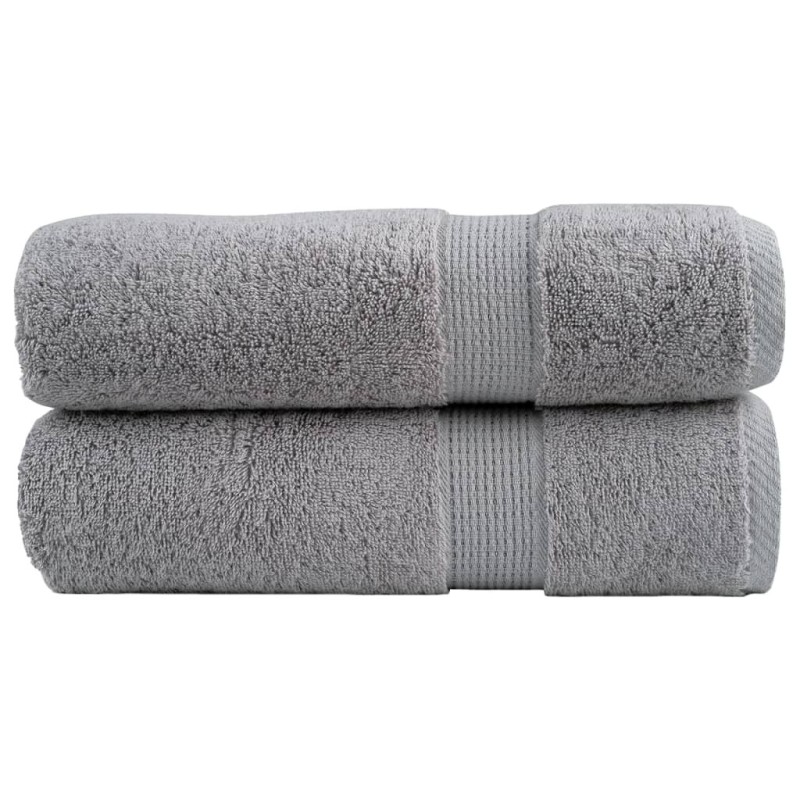 Serviettes de douche de qualité supérieure SOLUND 2 pcs gris 