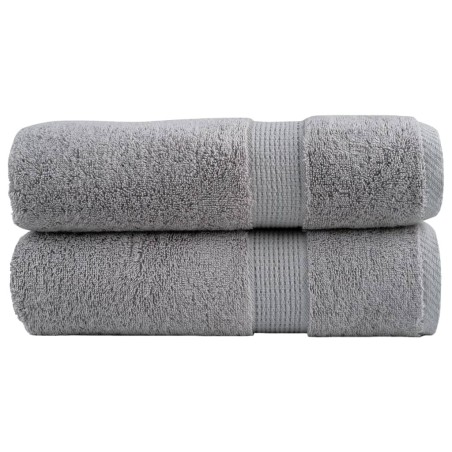 Serviettes de douche de qualité supérieure SOLUND 2 pcs gris 