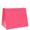 Sacs en papier 50 pcs avec poignées rose 32x22x24 cm 