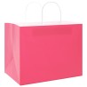 Sacs en papier 50 pcs avec poignées rose 32x22x24 cm 