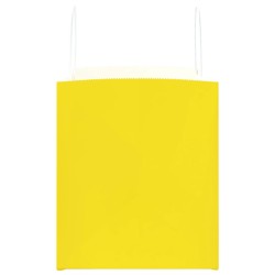 Sacs en papier 50 pcs avec poignées jaune 32x22x24 cm 
