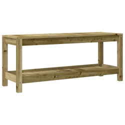 Banc de jardin 108x35x45 cm bois de pin imprégné 