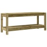 Banc de jardin 108x35x45 cm bois de pin imprégné 