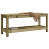 Banc de jardin 108x35x45 cm bois de pin imprégné 