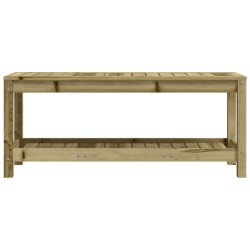 Banc de jardin 108x35x45 cm bois de pin imprégné 