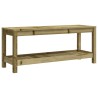 Banc de jardin 108x35x45 cm bois de pin imprégné 