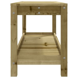 Banc de jardin 108x35x45 cm bois de pin imprégné 