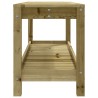 Banc de jardin 108x35x45 cm bois de pin imprégné 