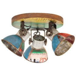 Plafonnier industriel 25 W Multicolore 42x25 cm E27 