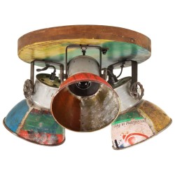 Plafonnier industriel 25 W Multicolore 42x25 cm E27 