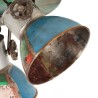 Plafonnier industriel 25 W Multicolore 42x25 cm E27 