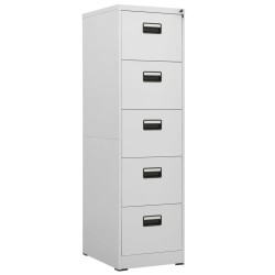 Classeur Gris clair 46x62x164 cm Acier 