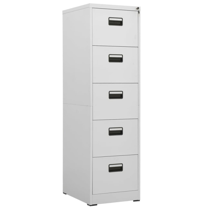 Classeur Gris clair 46x62x164 cm Acier 
