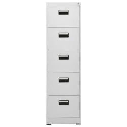 Classeur Gris clair 46x62x164 cm Acier 