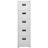 Classeur Gris clair 46x62x164 cm Acier 
