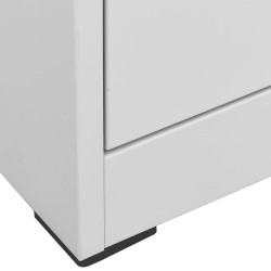 Classeur Gris clair 46x62x164 cm Acier 