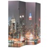 Cloison de séparation pliable 160x170 cm New York la nuit 