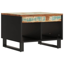 Table basse 55x50x40 cm bois de récupération massif 