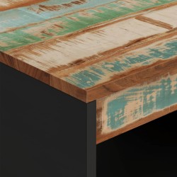 Table basse 55x50x40 cm bois de récupération massif 