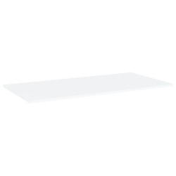 Panneaux de bibliothèque 4 pcs blanc bois d’ingénierie 