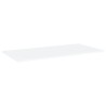 Panneaux de bibliothèque 4 pcs blanc bois d’ingénierie 