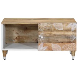 Table basse 80x50x40 cm bois de manguier massif 