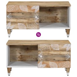 Table basse 80x50x40 cm bois de manguier massif 
