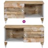 Table basse 80x50x40 cm bois de manguier massif 