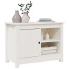 Meuble TV Blanc 70x36,5x52 cm Bois de pin massif 