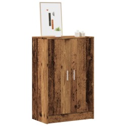 Armoire à chaussures vieux bois 60x35x92 cm bois d'ingénierie 