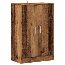 Armoire à chaussures vieux bois 60x35x92 cm bois d'ingénierie 
