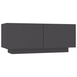 Table de chevet Gris 100x35x40 cm Bois d'ingénierie 