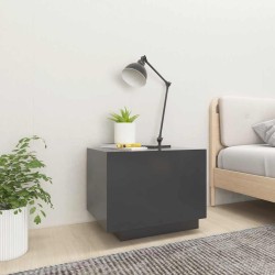 Table de chevet Gris 100x35x40 cm Bois d'ingénierie 