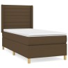 Sommier à lattes de lit avec matelas Marron foncé 90x200 cm 