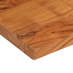 Dessus de table 110x50x3,8cm rectangulaire bois massif d'acacia 
