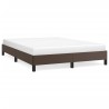 Cadre de lit sans matelas marron 140x200 cm similicuir 