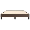 Cadre de lit sans matelas marron 140x200 cm similicuir 