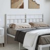 Tête de lit métal blanc 135 cm 