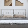 Tête de lit métal blanc 135 cm 