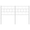 Tête de lit métal blanc 135 cm 