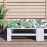 Coussin de palette multicolore 70x70x12 cm tissu 
