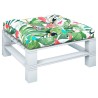 Coussin de palette multicolore 70x70x12 cm tissu 