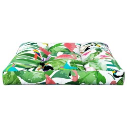 Coussin de palette multicolore 70x70x12 cm tissu 