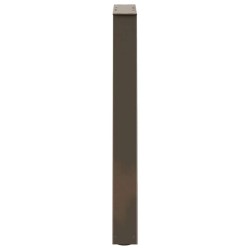 Pieds de table à manger en forme de V 2 pièces Acier naturel 50 x (72-73,3) cm Acier 