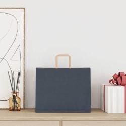 Sacs en papier 50 pcs avec poignées bleu 32x22x28 cm 